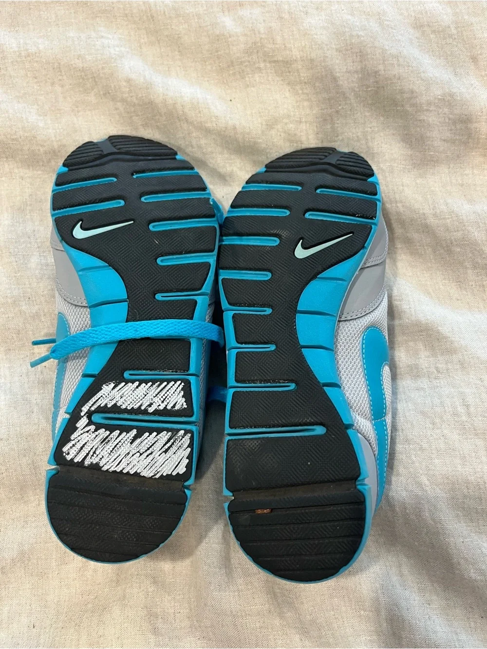 Nike Gray & Teal Athletic Sneakers